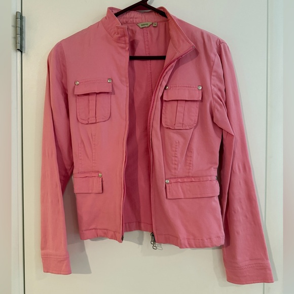 Women's Pink Utility Jacket - Picture 1 of 3